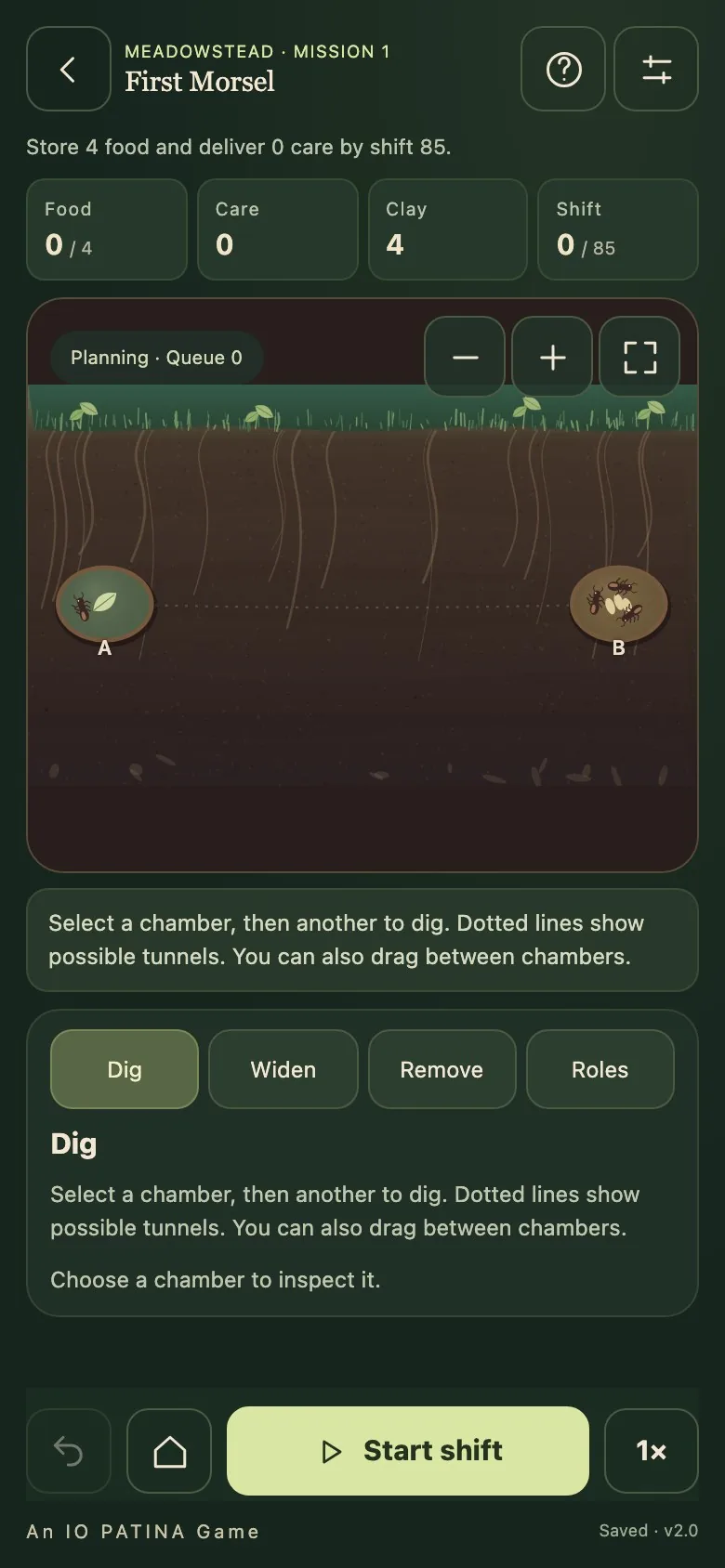 Ant Colony Express on a phone screen