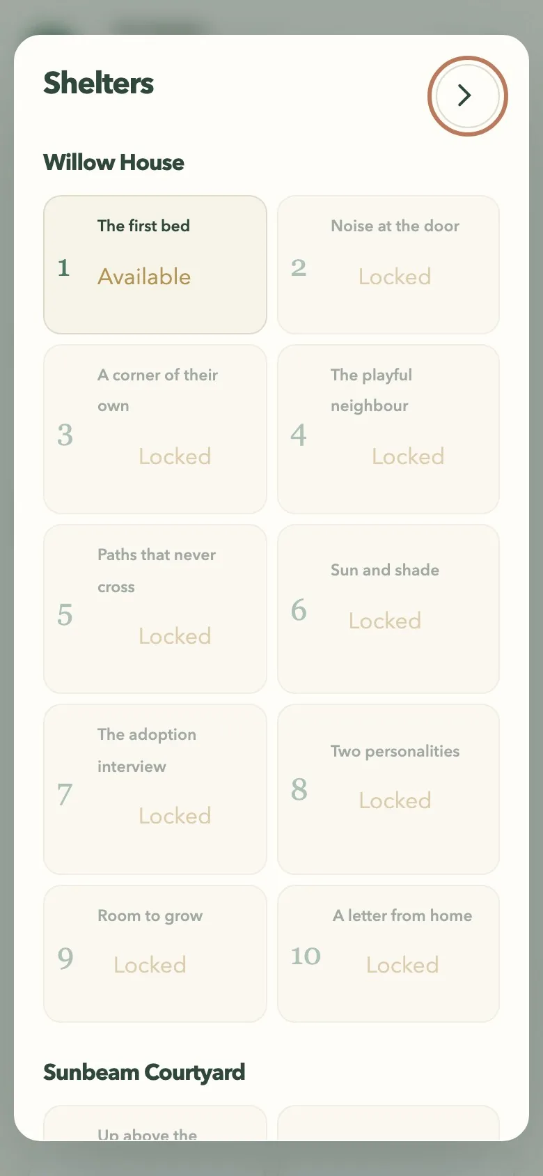 Pet Shelter Architect on a phone screen
