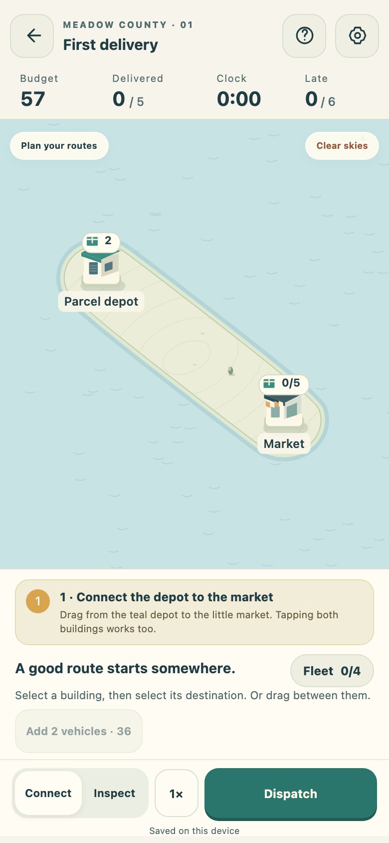 Pocket Logistics on a phone screen