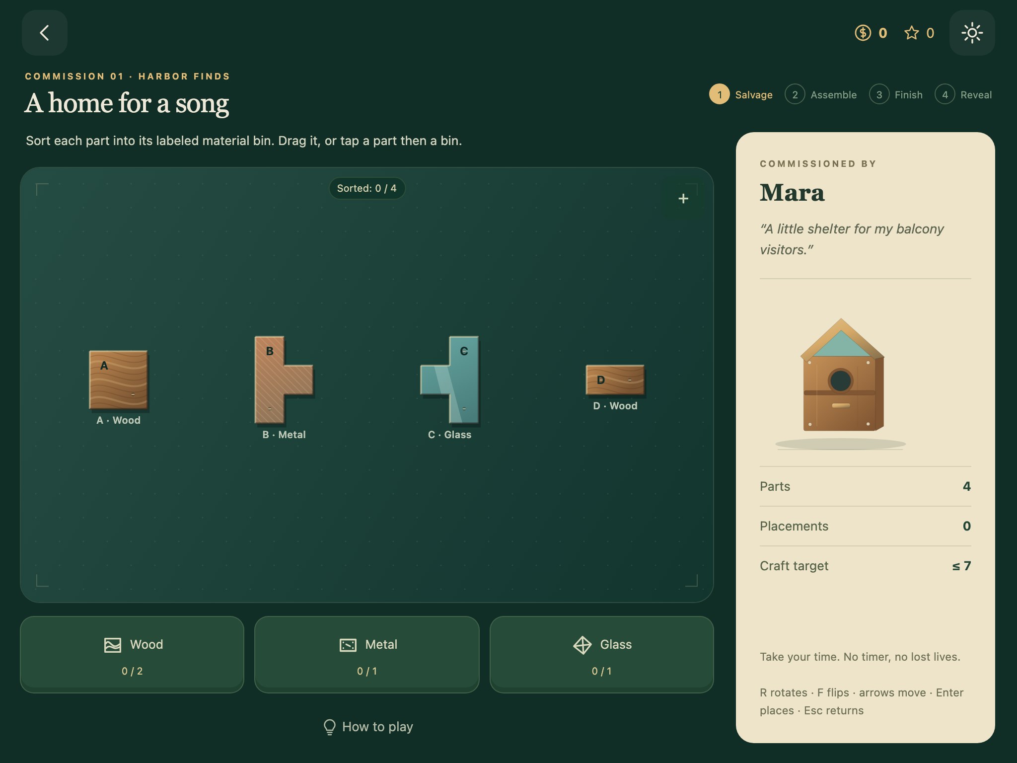 Salvage Studio on a tablet-width screen